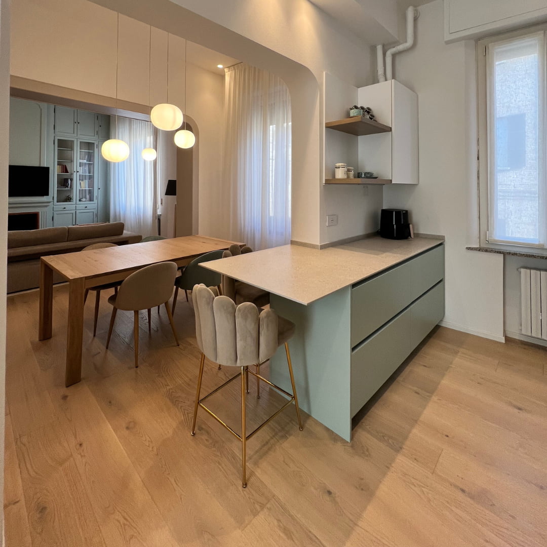 Parquet e Interior design casa progettata da Giada Ravaioli